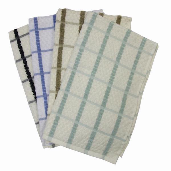 Popcorn Waffle Egyptian Tea Towel - Williamsons Factory Shop