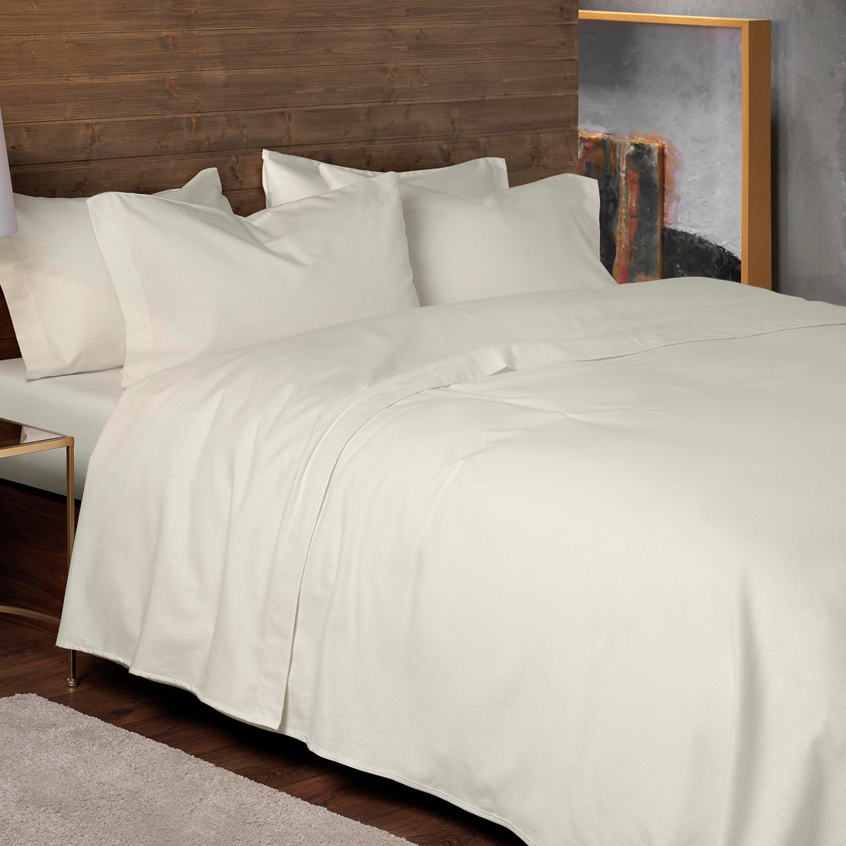 Premium Brushed Cotton Sheets (33cm Extra Deep) - Cream - Williamsons Home