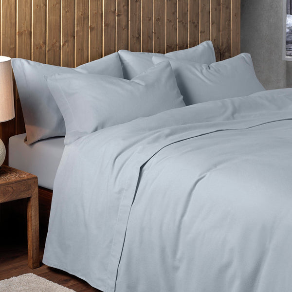 Premium Brushed Cotton Sheets (33cm Extra Deep) - Grey - Williamsons Factory Shop