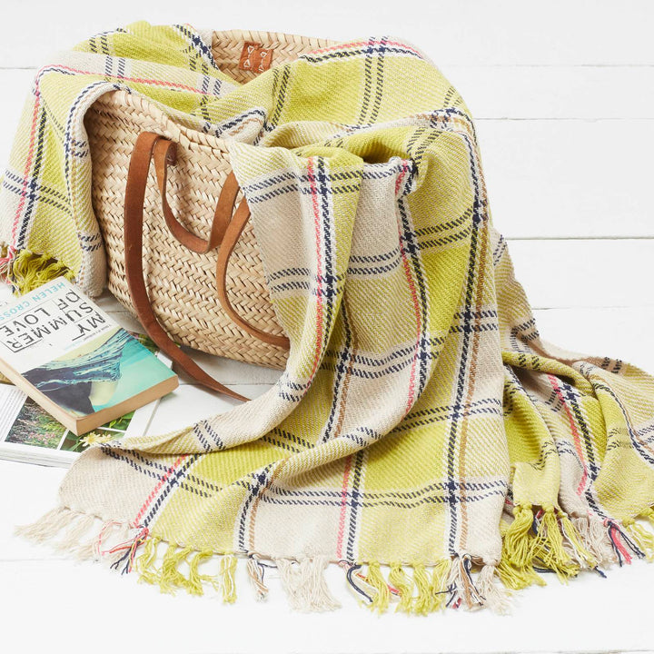 Recycled Cotton Picnic Blanket (120 x 150cm) - Williamsons Factory Shop