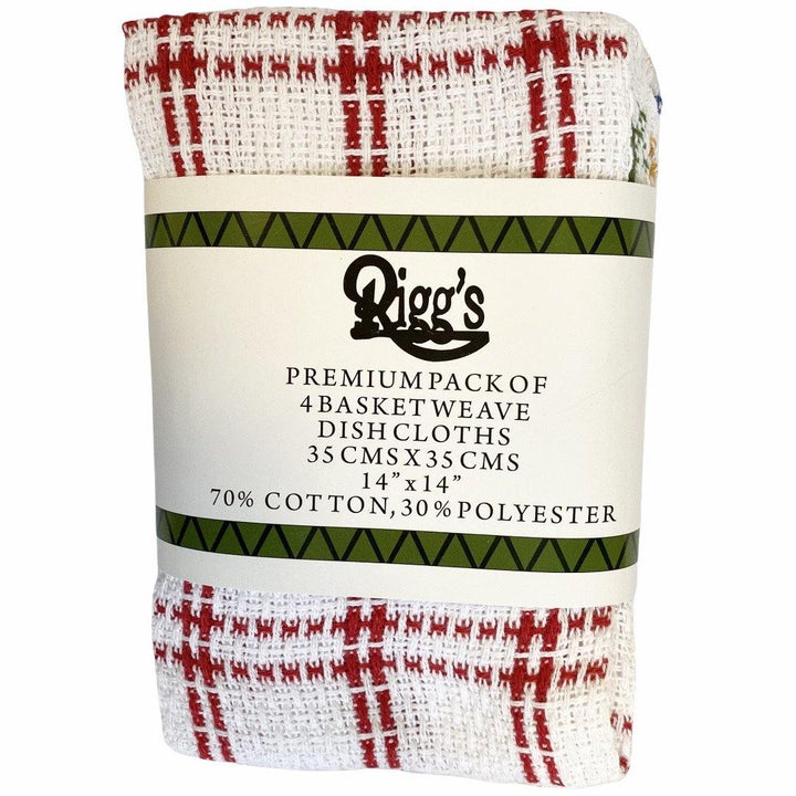 Riggs Basket Weave Dish Cloths (4) - Williamsons Factory Shop
