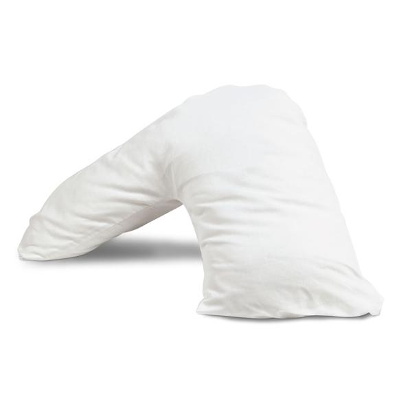 Riggs Percale Orthopaedic V Pillow Case-Williamsons Factory Shop