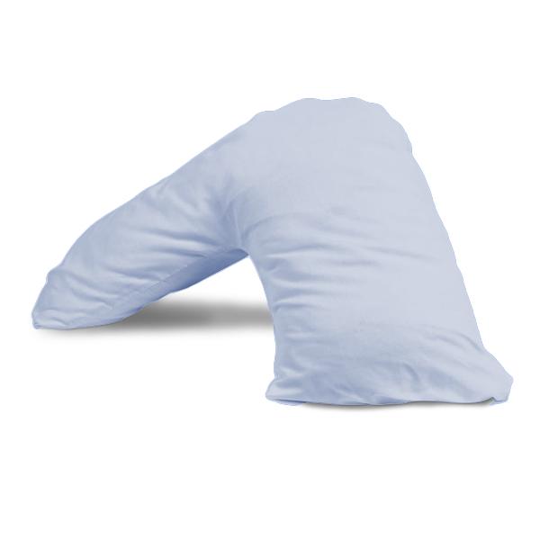 Riggs Percale Orthopaedic V Pillow Case-Williamsons Factory Shop