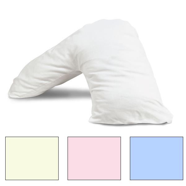 Riggs Percale Orthopaedic V Pillow Case-Williamsons Factory Shop