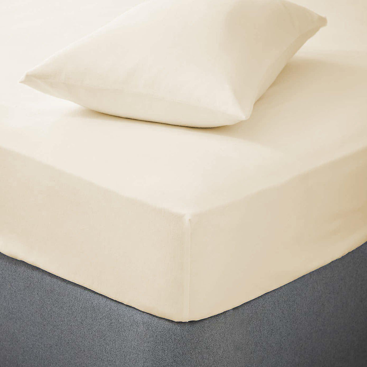 Riggs Pride Flannelette Brushed Cotton Sheets - Cream - Williamsons Home