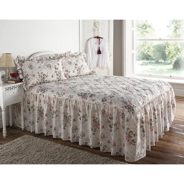 Rose Garden Fitted Bedspread Set-Williamsons Factory Shop