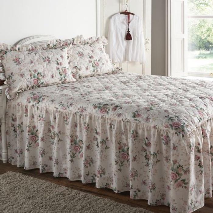 Rose Garden Fitted Bedspread Set - Williamsons Factory Shop