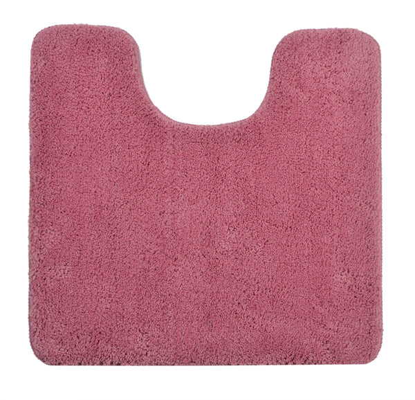 Antron Luxury Non-Slip Pedestal Mat - Pink - Williamsons Factory Shop
