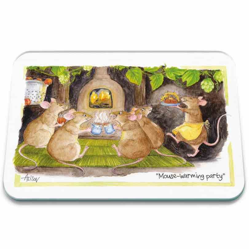 Mouse Warming Party Worktop Protector - Williamsons Home