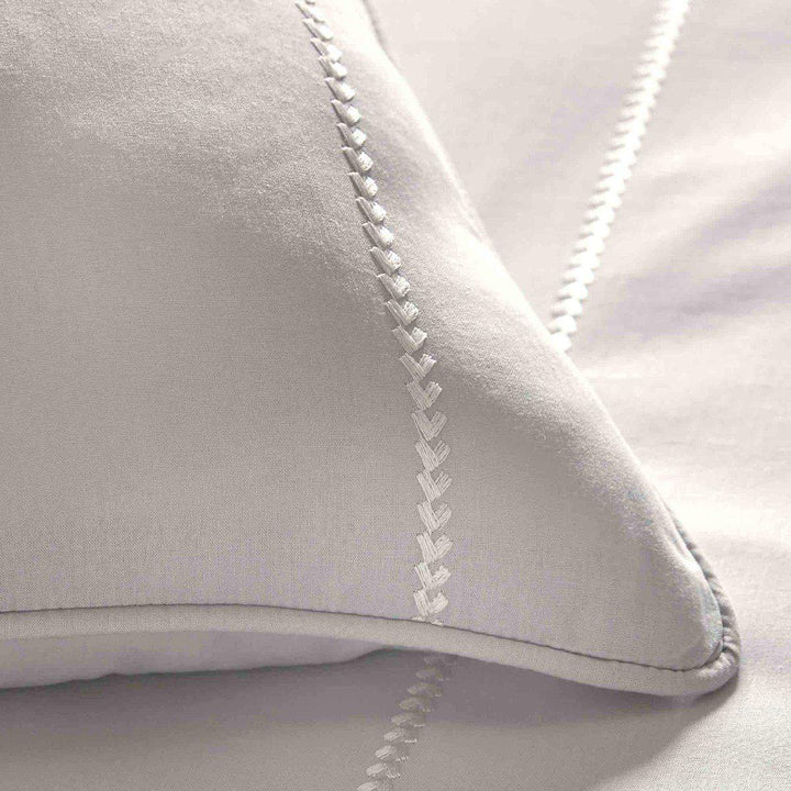 Salcombe Duvet Cover Set - Silver - Williamsons Factory Shop