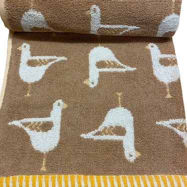 Bellissimo Seagulls Towel - Beige - Williamsons Factory Shop