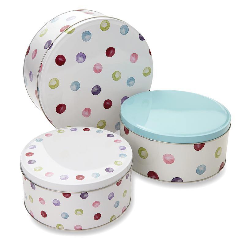 Spotty Dotty Set of 3 Cake Tins - Williamsons Home