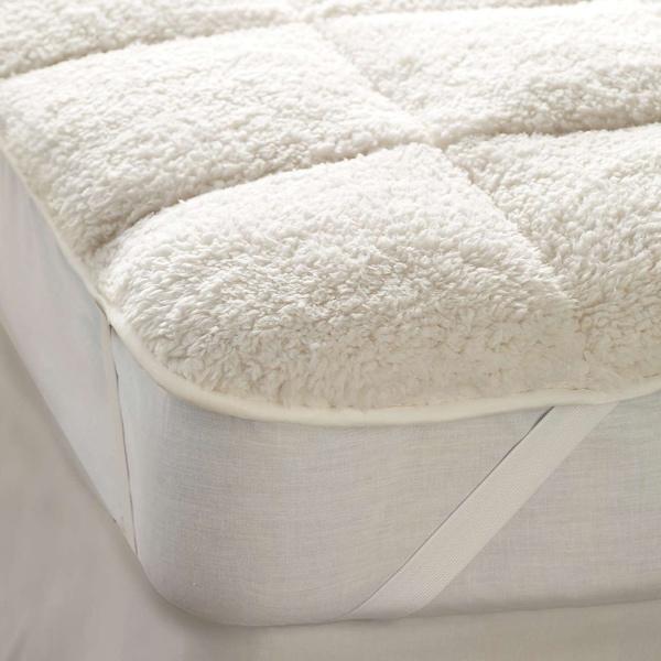 Teddy Bear Sherpa Mattress Enhancer-Williamsons Factory Shop