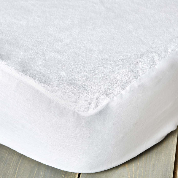 Towelling Waterproof Mattress Protector - Williamsons Factory Shop