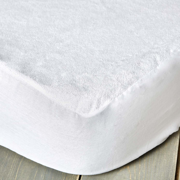 Towelling Waterproof Mattress Protector - Williamsons Factory Shop