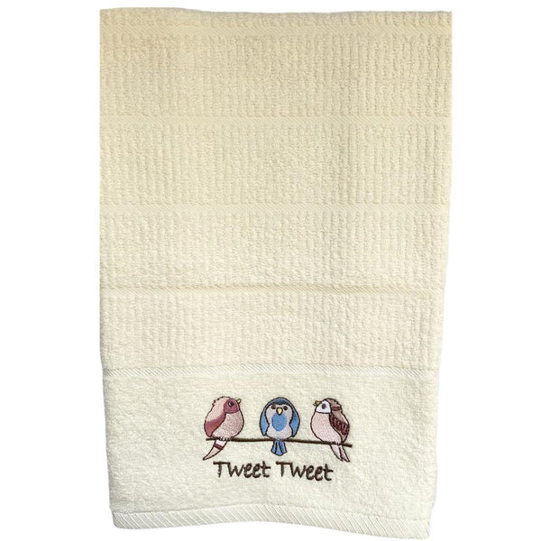 Tweet Tweet Birds Kitchen Towel - Williamsons Factory Shop