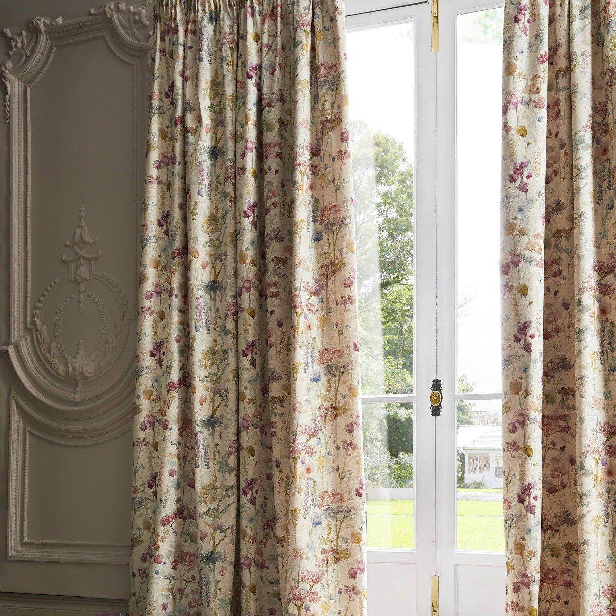 Voyage Maison Ilinizas Poppy Lined Pencil Pleat Curtains-Williamsons Factory Shop