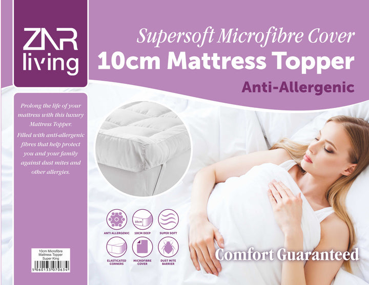 ZNR Living Supersoft Mattress Topper (10cm) - Williamsons Factory Shop