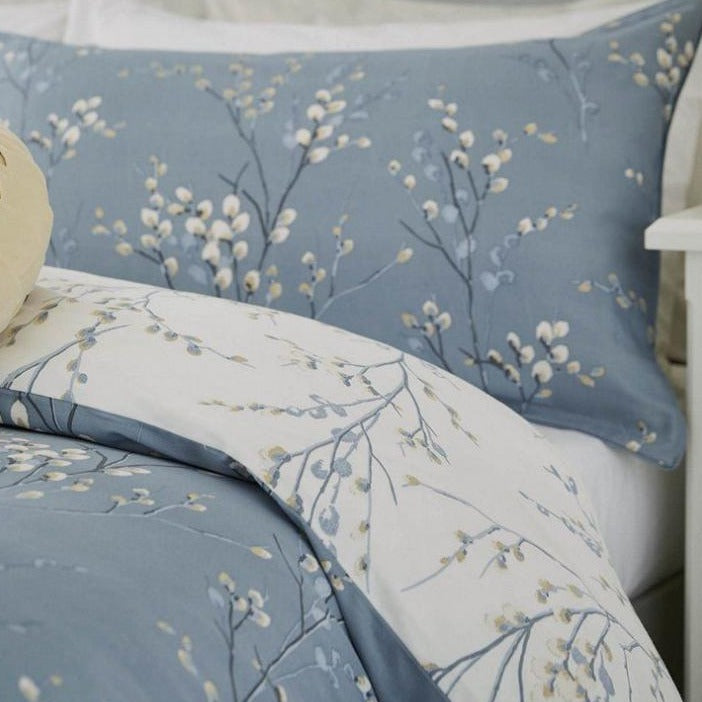 Laura Ashley Pussy Willow Duvet Cover Set - Dark Seaspray