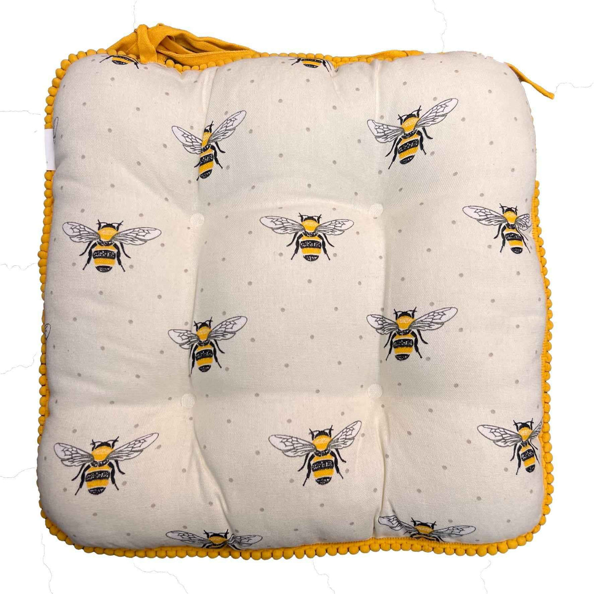 Bellissimo Bees Seat Pad - Williamsons Home