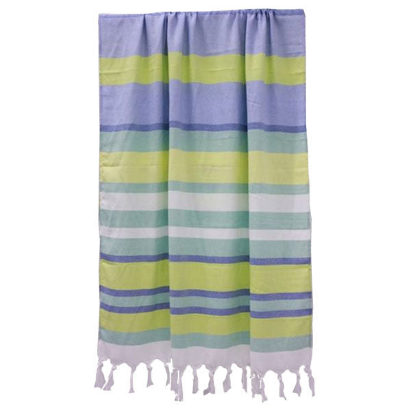 Quick Dry Hammam Beach Towel/Wrap - Green - Williamsons Factory Shop