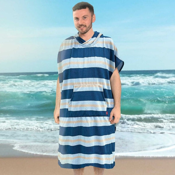 Ezi Dri Changing Robe - Blue Stripe - Williamsons Factory Shop