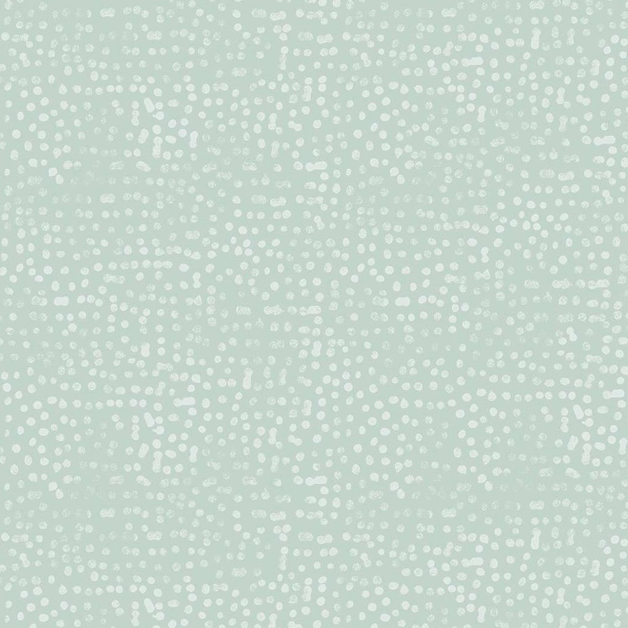 Duck Egg Spots Vinyl Oil Cloth - Williamsons Factory Shop