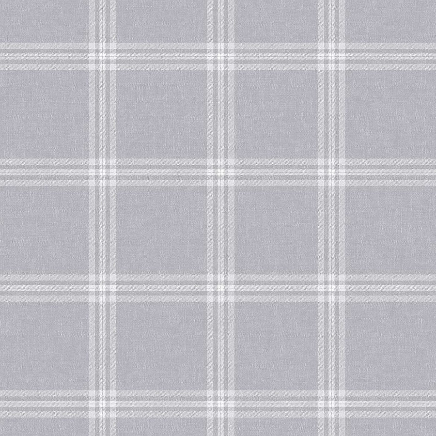 Grey Check Vinyl Oil Cloth - Williamsons Factory Shop