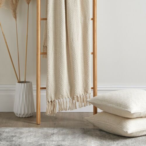 Drift Home Hayden Recycled Cotton Throw - Cream