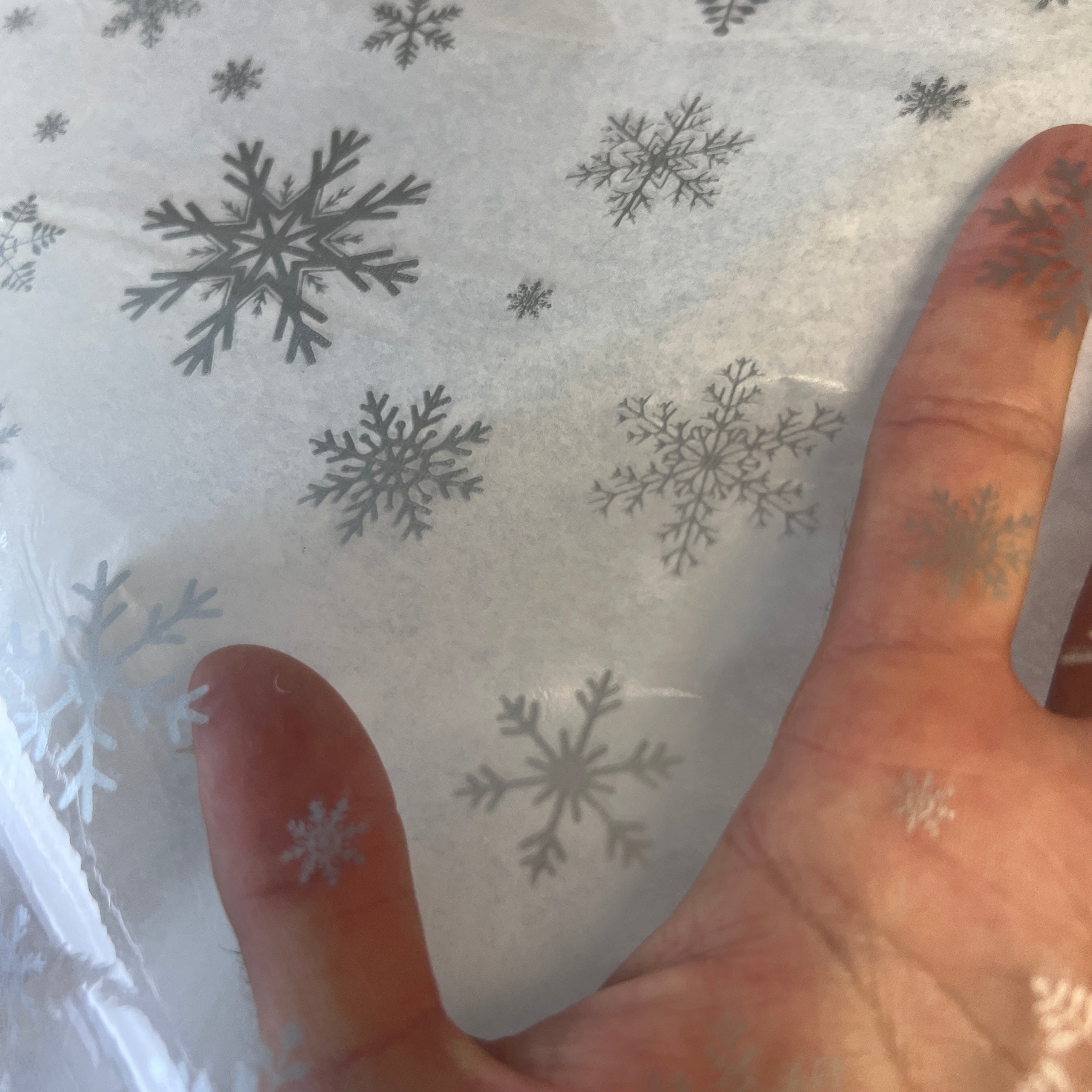 Transparent Snowflake Christmas Table Cover