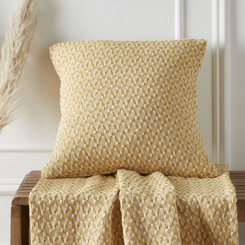 Appletree Bexley Recycled Cushion Cover - Ochre