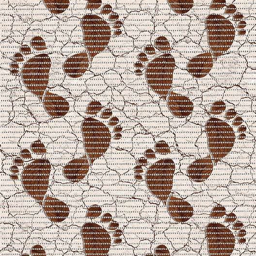 Natural Footprints Non-Slip Shower Aqua Mat