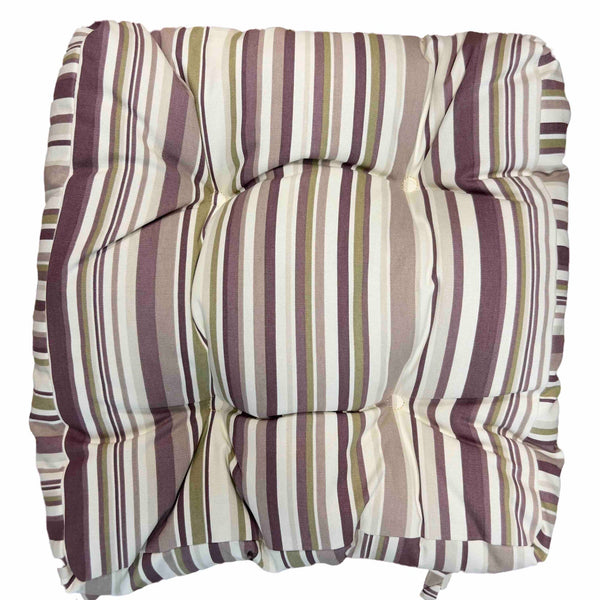 Chunky Seat Pad - Purple Stripes