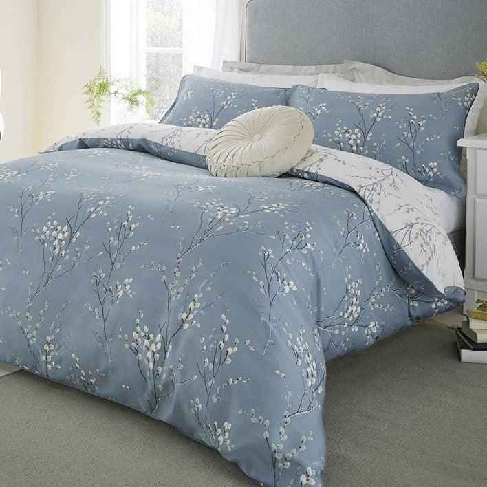 Laura Ashley Pussy Willow Duvet Cover Set - Dark Seaspray - Williamsons Home